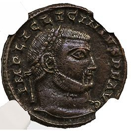 Roman AE of Licinius 1st (AD 308-324) House of Constantine BI Reduced Nummus NGC (XF) - CoinsTV