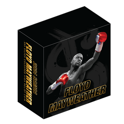 2024 Samoa Floyd Mayweather HR Colorized 1 oz Silver Coin - CoinsTV