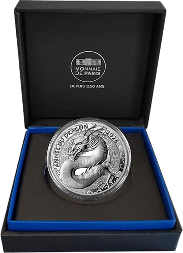 2024 France Year of the Dragon Proof 22.2g Silver Coin