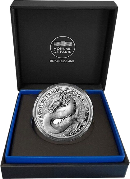 2024 France Year of the Dragon Proof 22.2g Silver Coin - CoinsTV