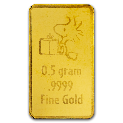 2025 Peanuts Christmas 0.5g Gold Coin in Card - CoinsTV