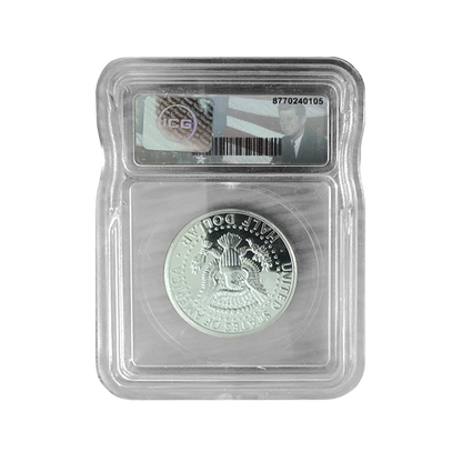 1964 Kennedy Silver Half Dollar Philadelphia - Accented Hair - ICG PR67 Kennedy Label