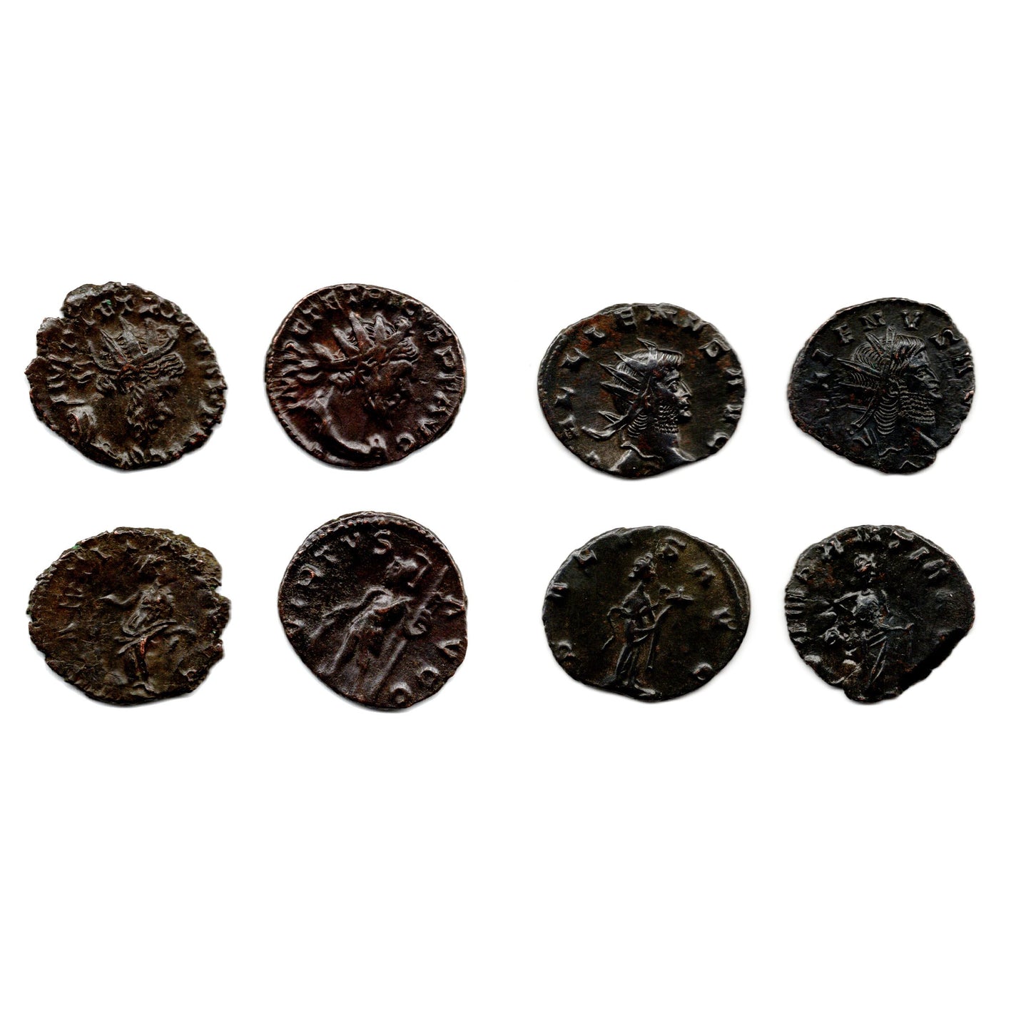 Roman Age of Chaos: Rise of the Thirty Tyrants - Four Coin Clear Box Set - CoinsTV