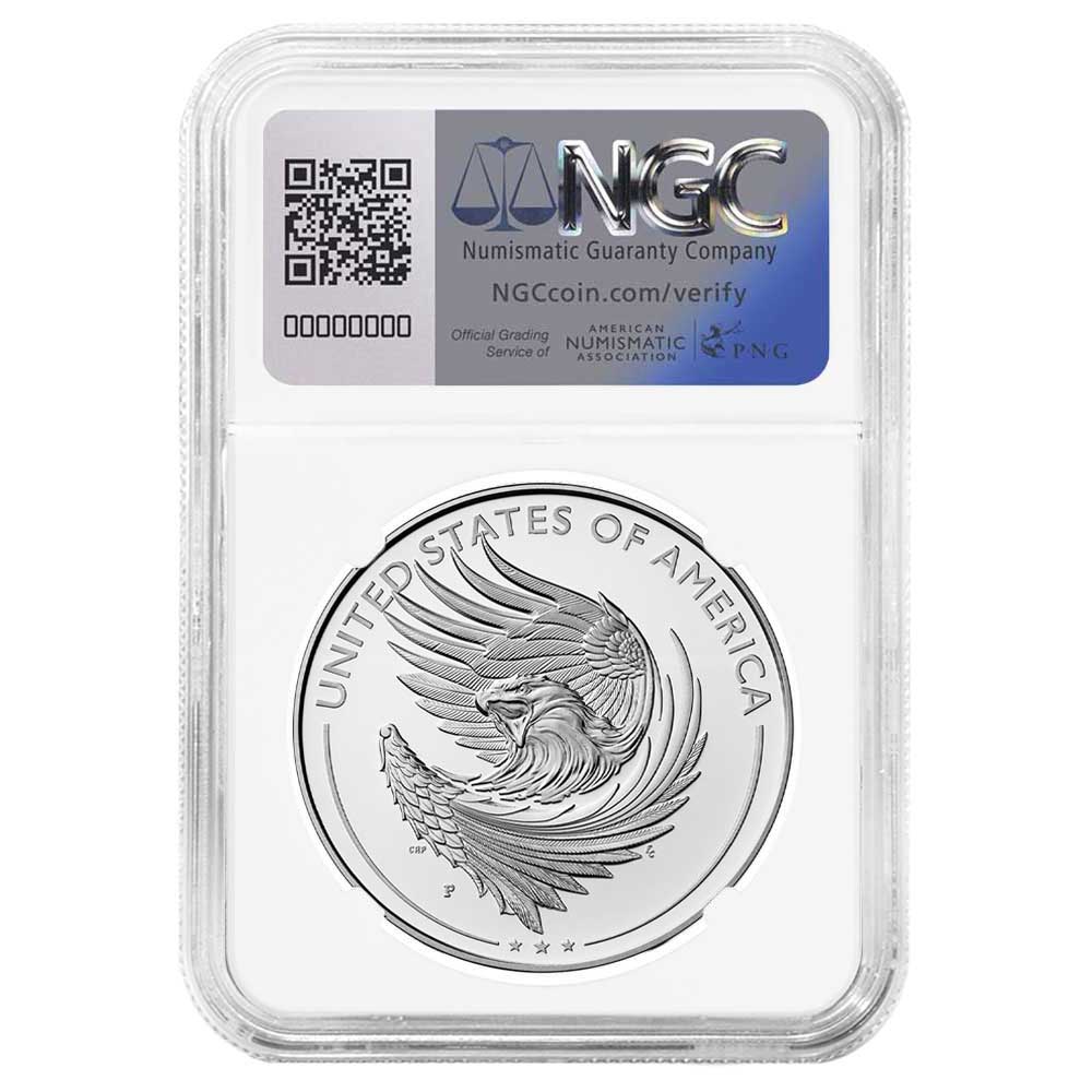 2025-P American Liberty Series 1 oz Silver Medal - NGC PF69UC ER Liberty Flag Label - CoinsTV