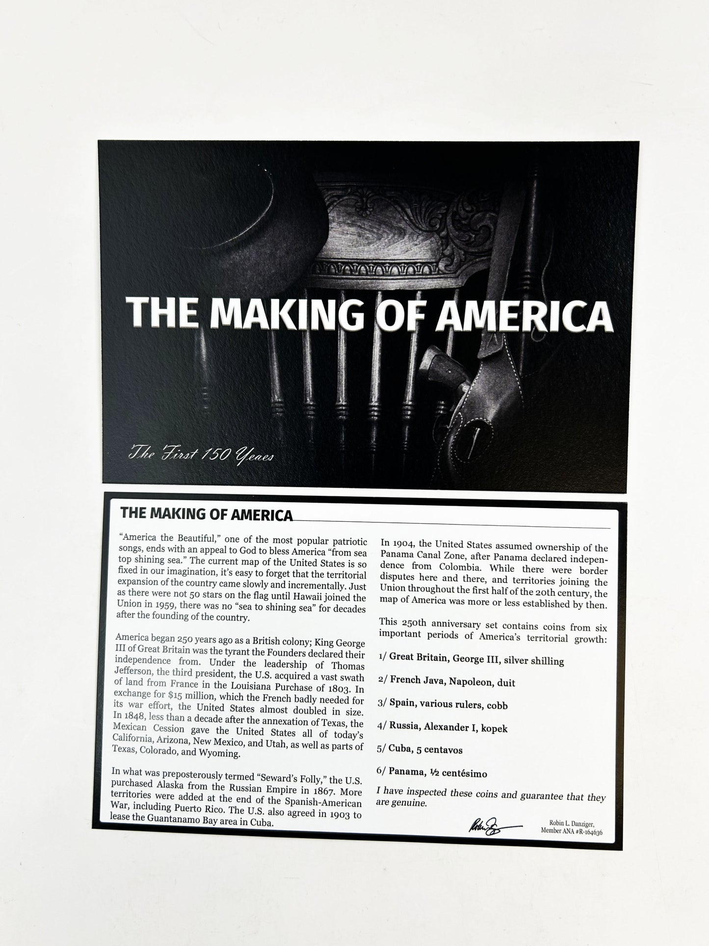 The Making of America: The First 150 Years (Six-Coin Boxed Set) Limited Edition