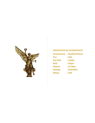 2026 Liberia Angel of Independence 11g Copper Coin Blind Box