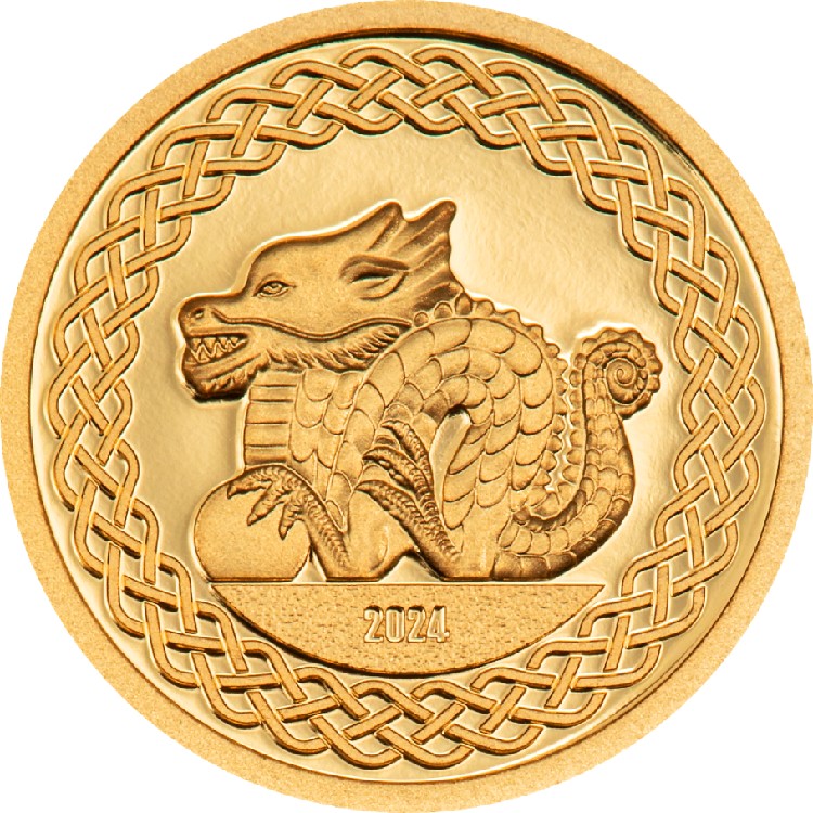 2024 Lunar Collection Year of the Dragon 0.5 g Gold .9999 - CoinsTV