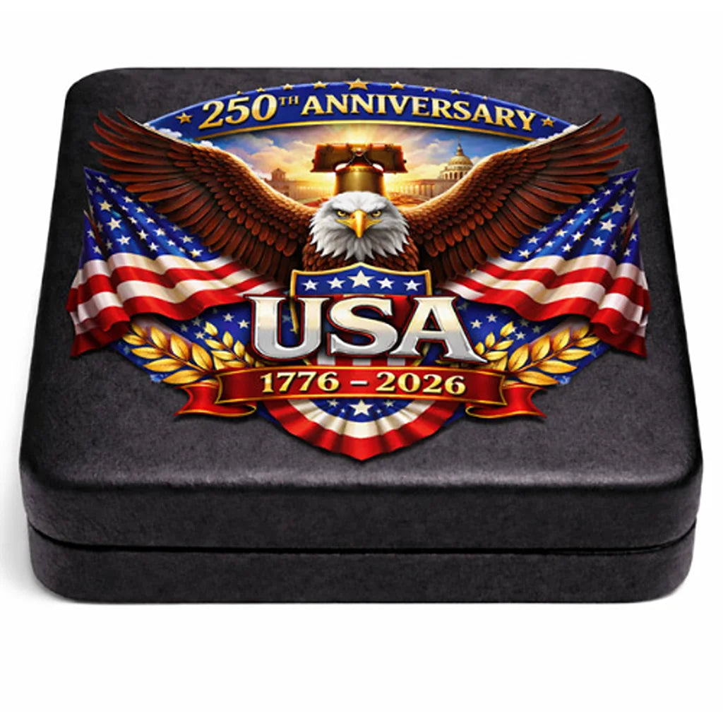 USA 250th Anniversary Commemorative Colorized 1 oz Copper Medal