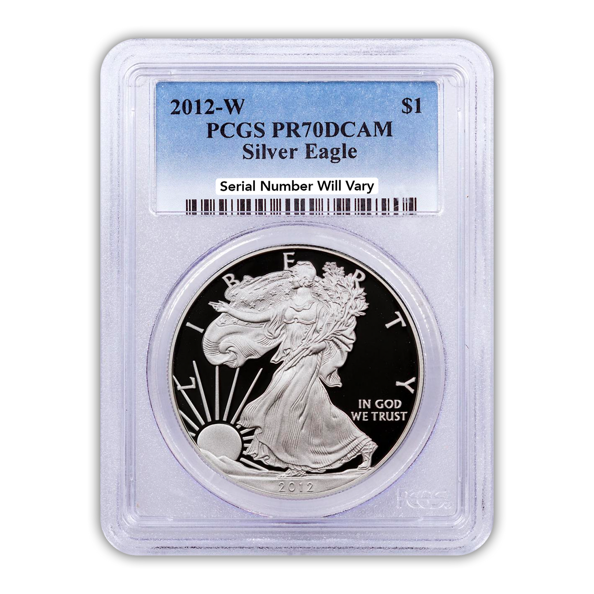 2012 Silver Eagle - Proof - PCGS PR70 - CoinsTV
