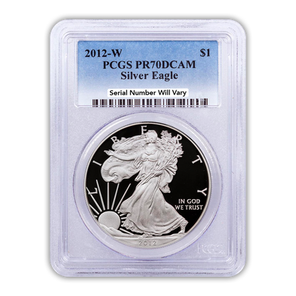2012 Silver Eagle - Proof - PCGS PR70 - CoinsTV