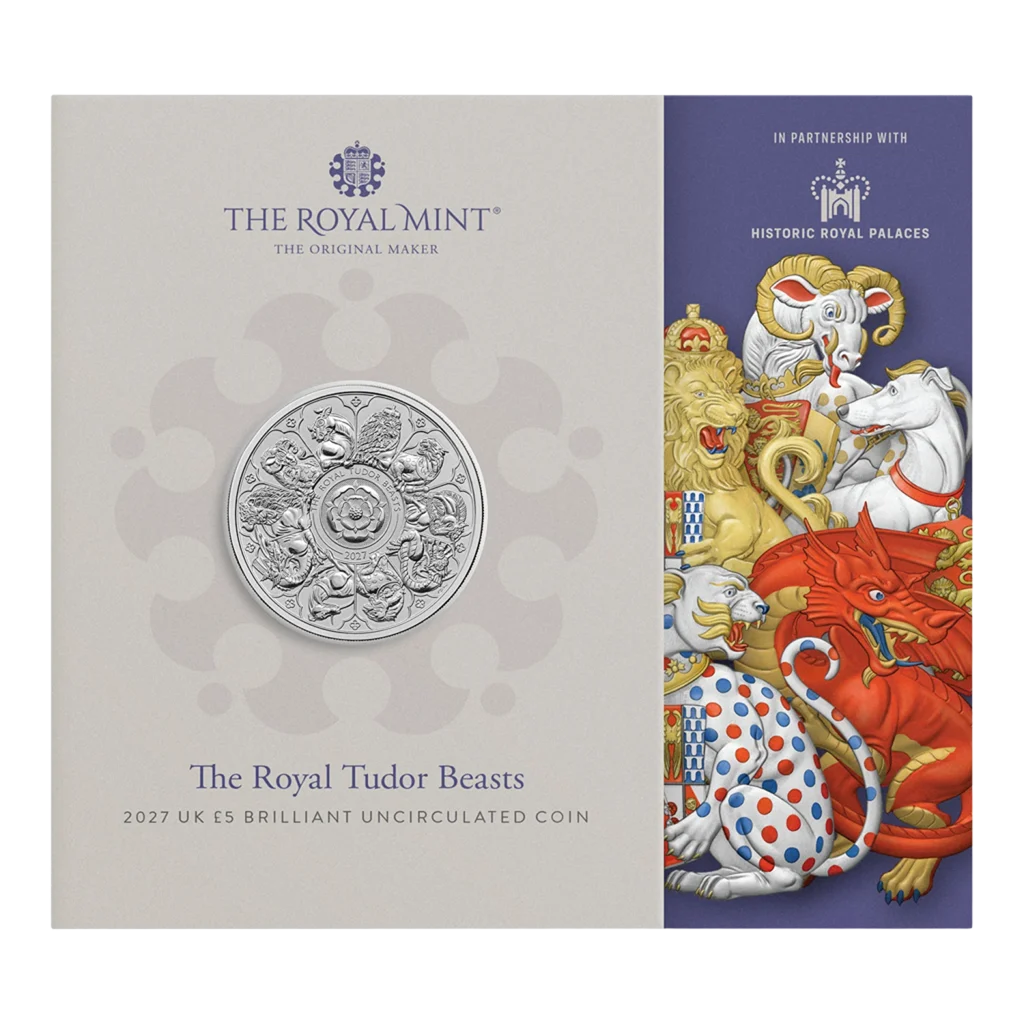 2027 Great Britain Tudor Beasts Completer 28.28g CN Coin in Card - CoinsTV