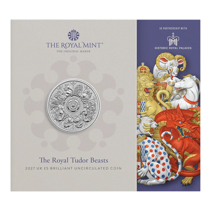 2027 Great Britain Tudor Beasts Completer 28.28g CN Coin in Card - CoinsTV