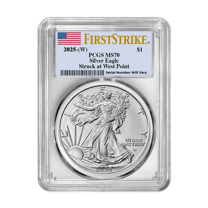 2025 Silver Eagle - PCGS MS70 First Strike - CoinsTV