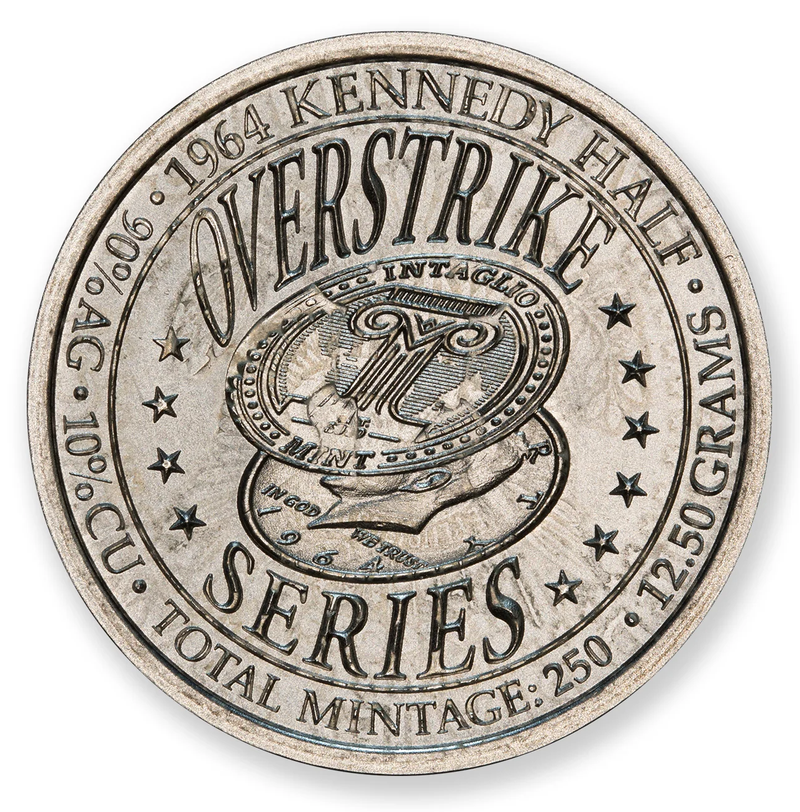 2024 Barber Half Dollar Kennedy Overstrike Series Silver Round - CoinsTV