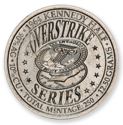 2024 Barber Half Dollar Kennedy Overstrike Series Silver Round - CoinsTV