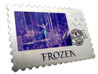 2023 Niue Disney 100 Frozen Stamp 1 oz Silver Coin - CoinsTV
