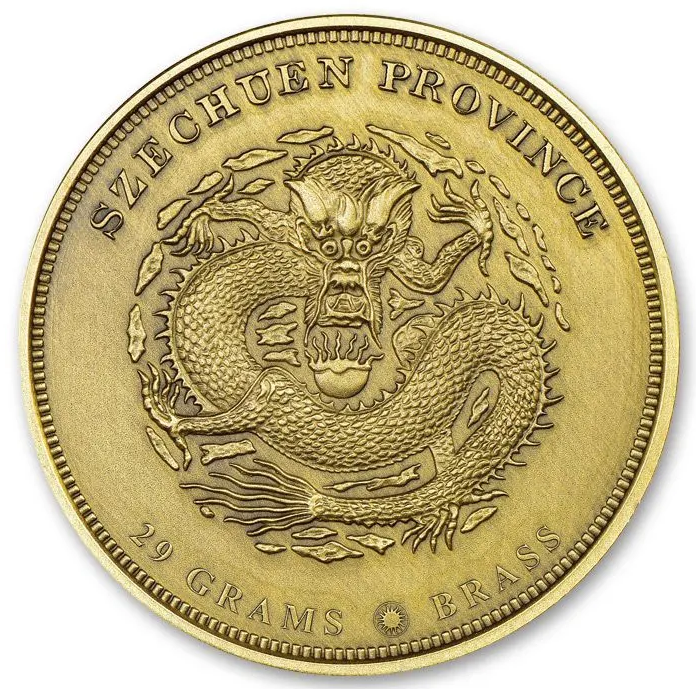 2018 Smithsonian Barber's Chinese Dragon 29g Brass Medal NGC MS 70 - CoinsTV