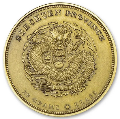 2018 Smithsonian Barber's Chinese Dragon 29g Brass Medal NGC MS 70 - CoinsTV