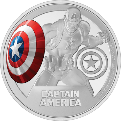 2023 Captain America Marvel Classic 1 oz Silver Coin - CoinsTV