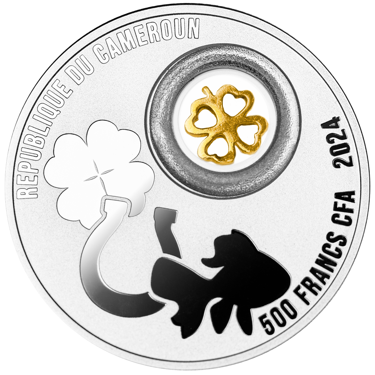 2024 Cameroon Good Luck Clover 14.4g Silver Coin - CoinsTV
