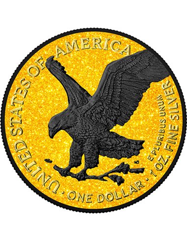 2024-2025 Black Platinum & Golden Dust Edition 3 pc Set 1 oz Silver Coin - CoinsTV