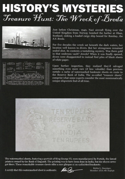 History’s Mysteries: Treasure Hunt: Wreck of the Breda (album) - CoinsTV
