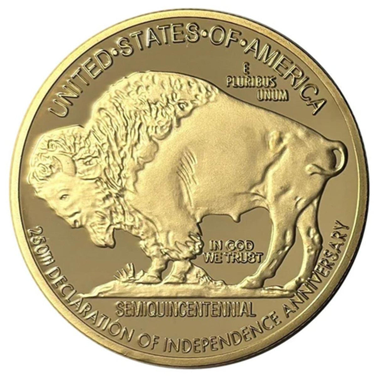 America 250th anniversary Buffalo Nickel Round - CoinsTV