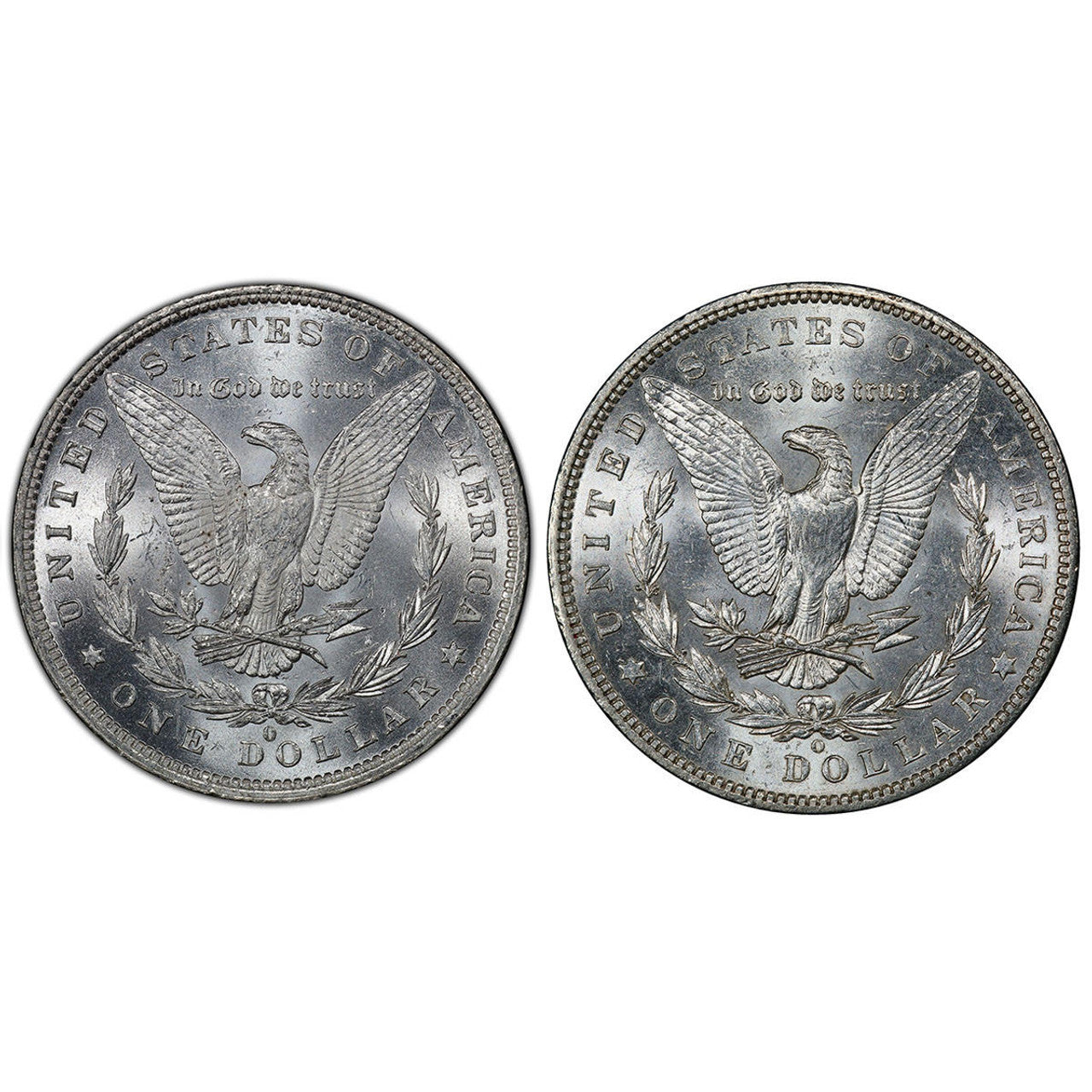 1879 & 1904 Morgan Silver Dollar Set - First and Last New Orleans Mint - CoinsTV