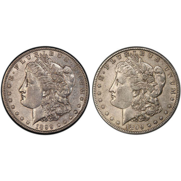 1899-O "Micro O" & "Regular O" Morgan Dollar 2 pc Set