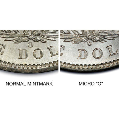 1899-O "Micro O" & "Regular O" Morgan Dollar 2 pc Set