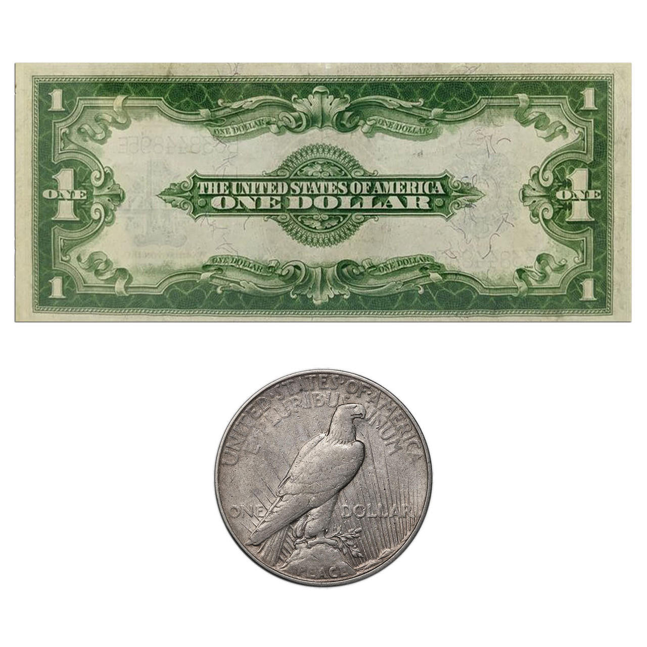 1923 Peace Dollar & Horse Blanket Note - The Last Large Note - CoinsTV