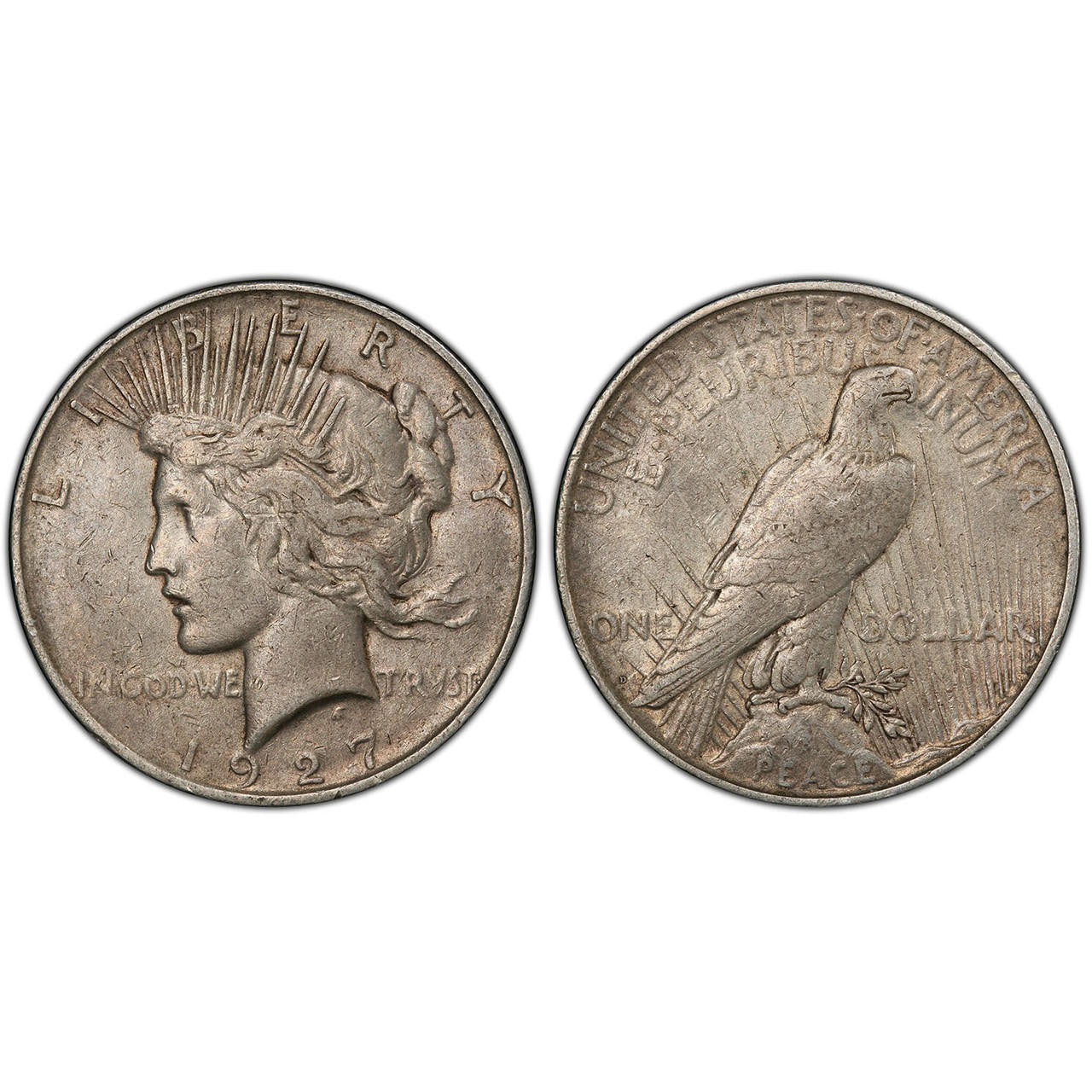 1927-D Peace Silver Dollar Denver - Key Date - CoinsTV