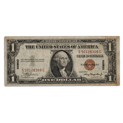 1935-A $1 Hawaii Silver Certificate - WWII Issue - CoinsTV