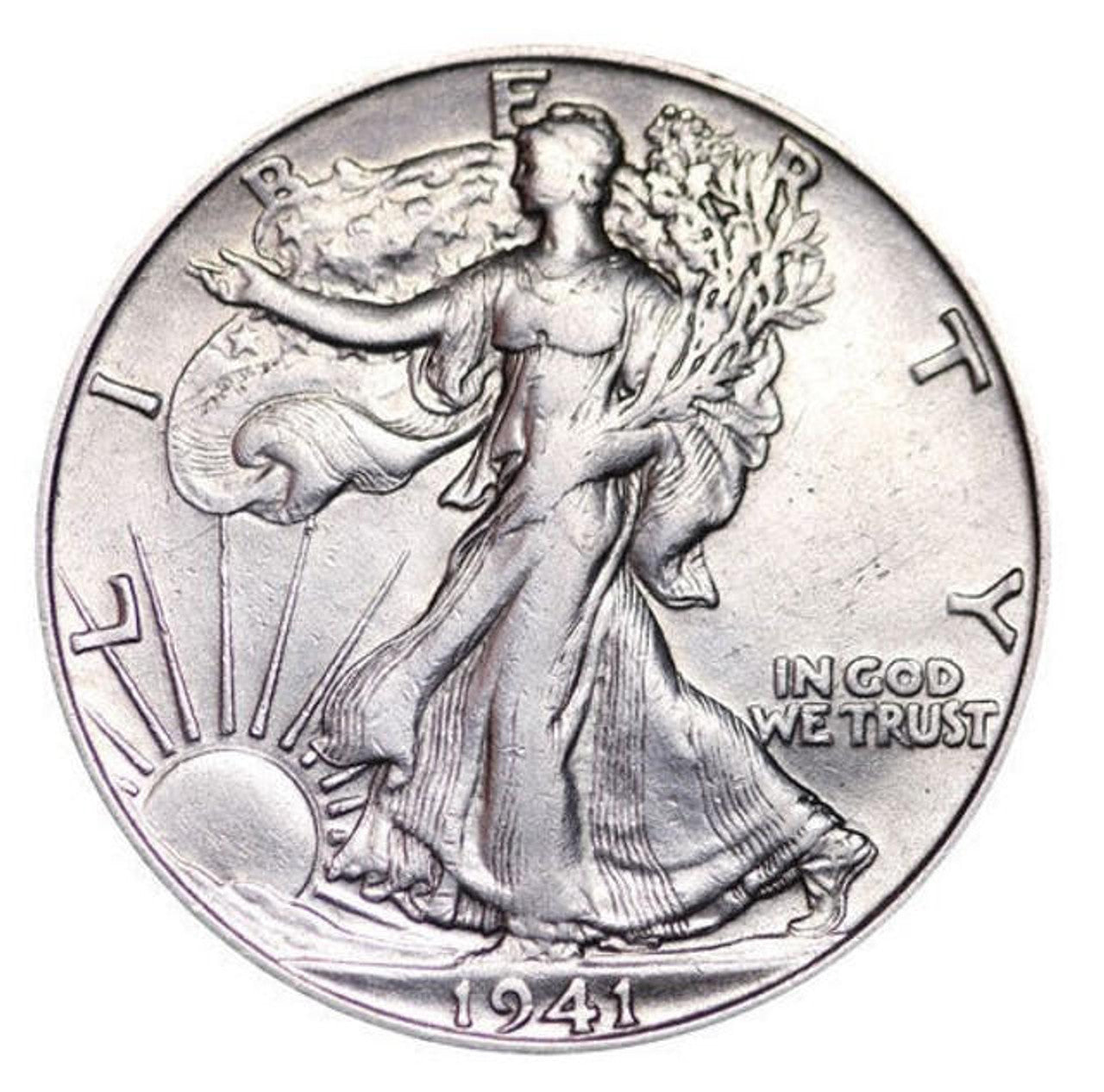 1941-S Walking Liberty Silver Half Dollar San Francisco - Brilliant Uncirculated - CoinsTV
