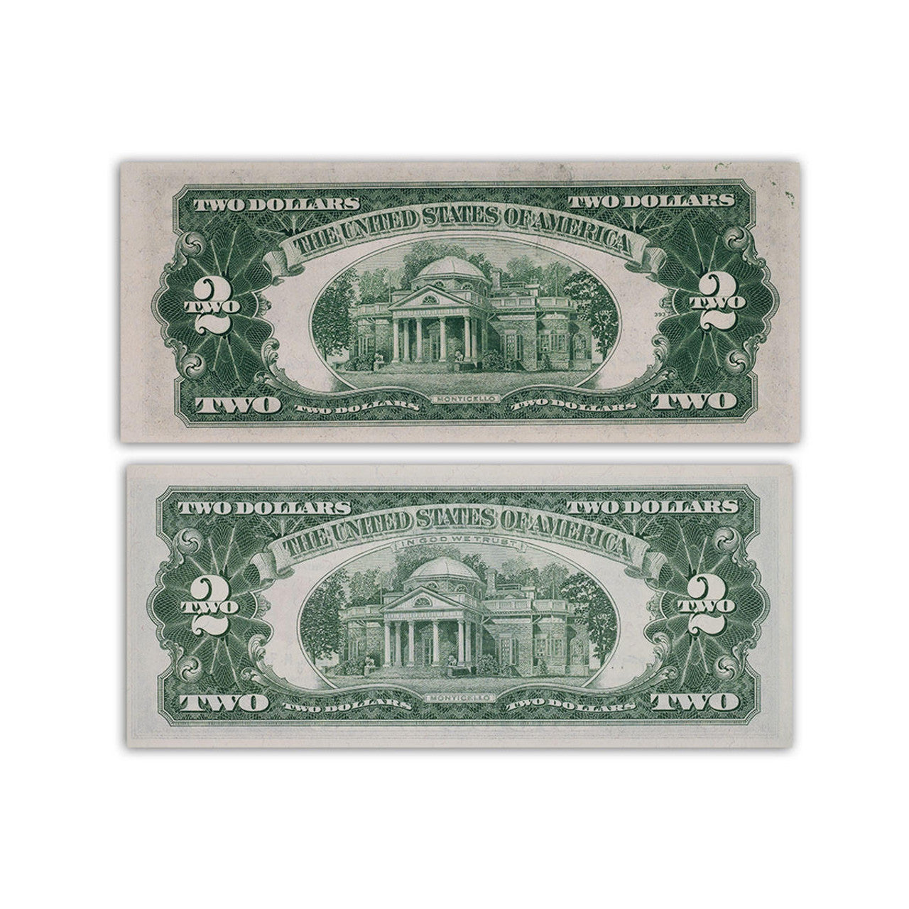 1953 and 1963 $2 Bill Collectors 2pc Set - AU to BU - CoinsTV
