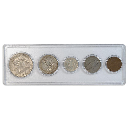 1955 Birth Year Set 5 Coins - Collectible Coin Sets - VF-XF - CoinsTV