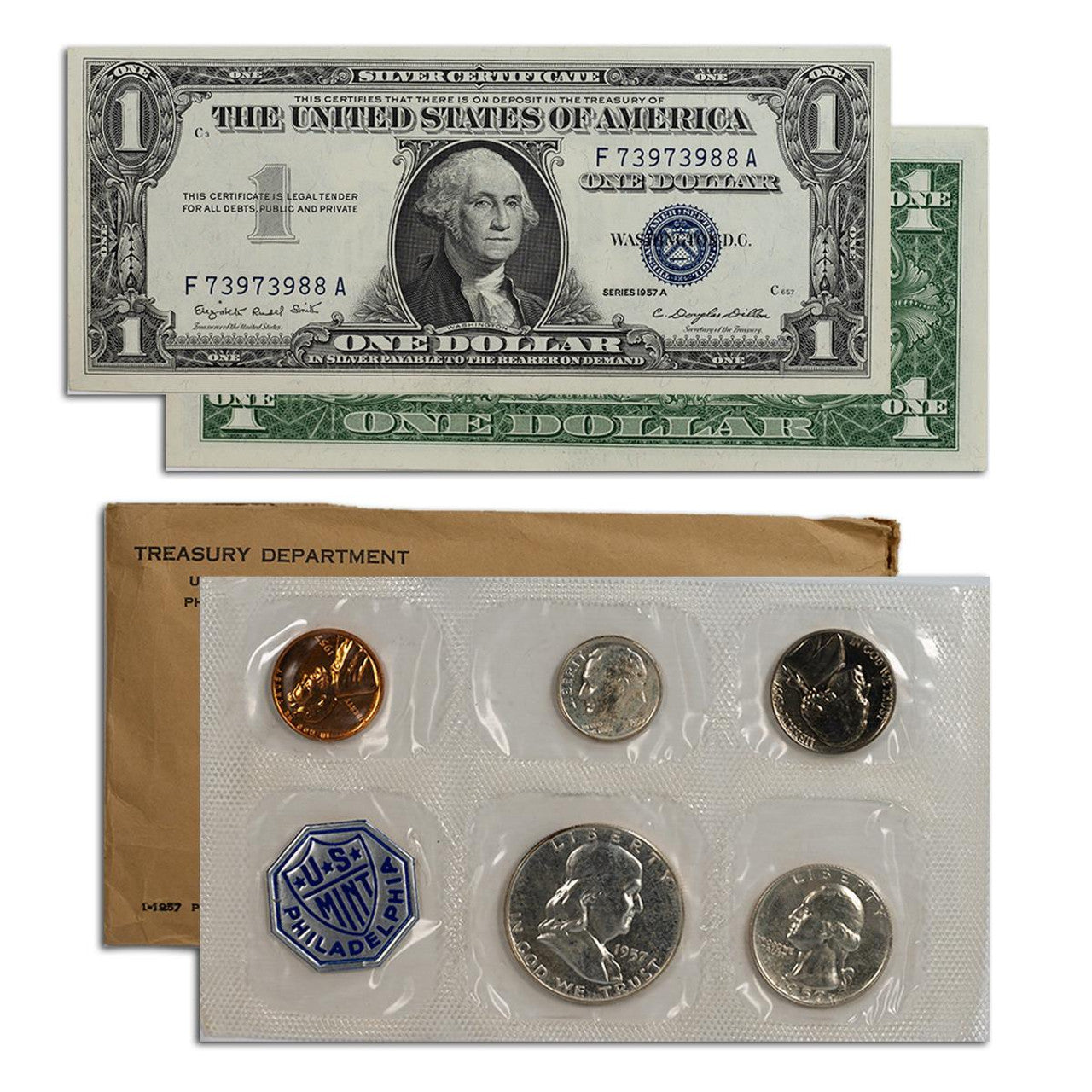 1957 Silver Certificate and Proof Set Hoard - CoinsTV