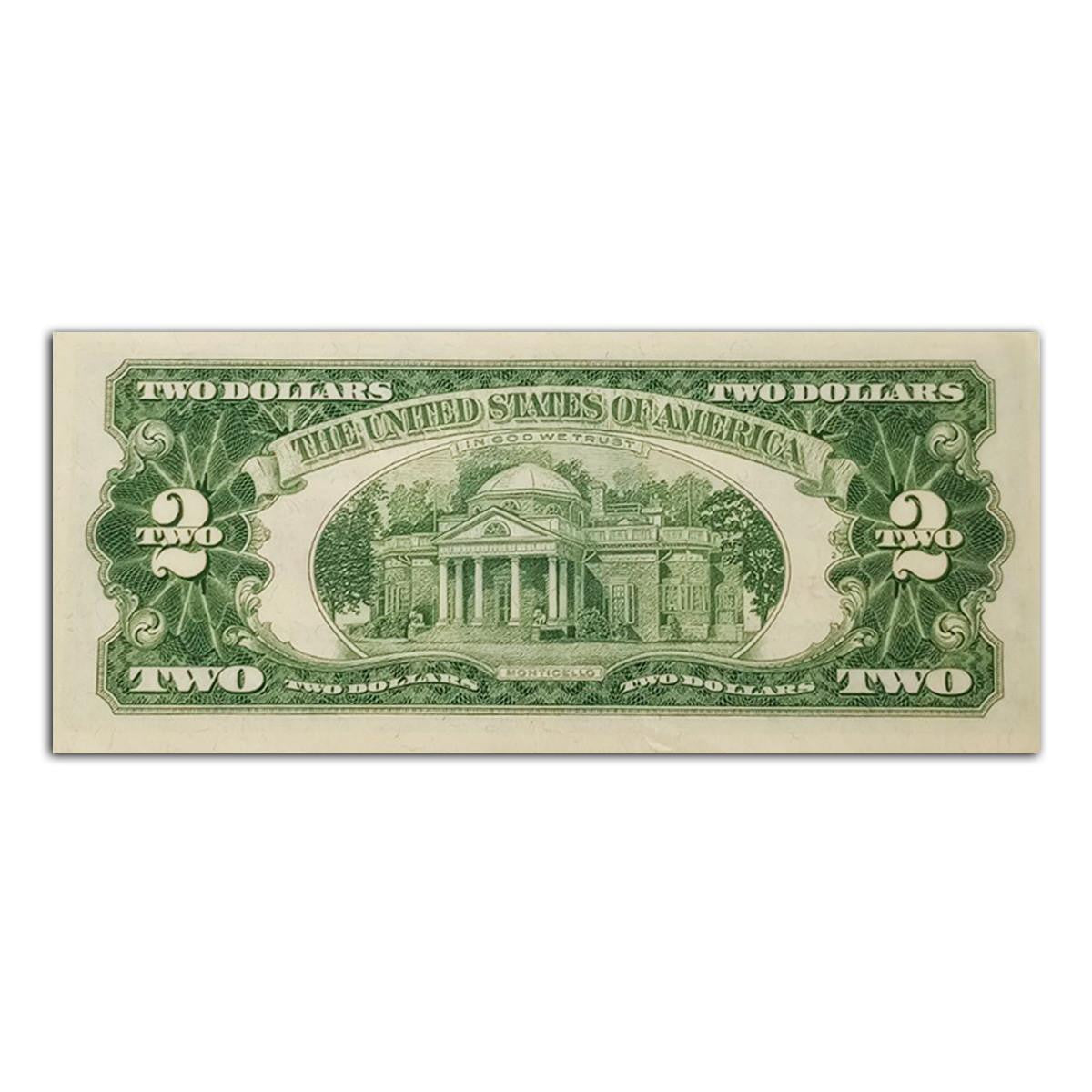 1963 $2 Red Seal Note AU/BU