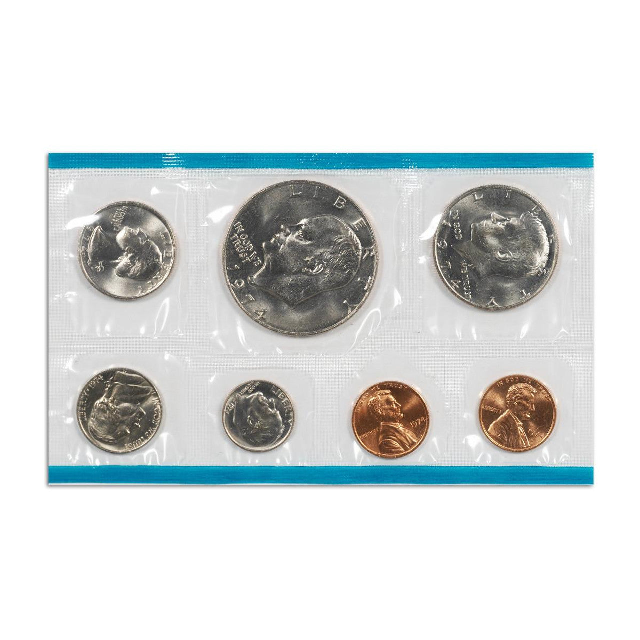 1974 US Mint Set - 13 Coins - Unopened - CoinsTV