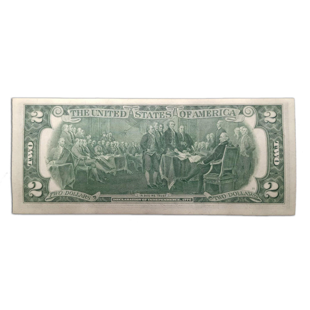 1976 $2 Federal Reserve Note Uncirculated - Declaration of Independence - CoinsTV
