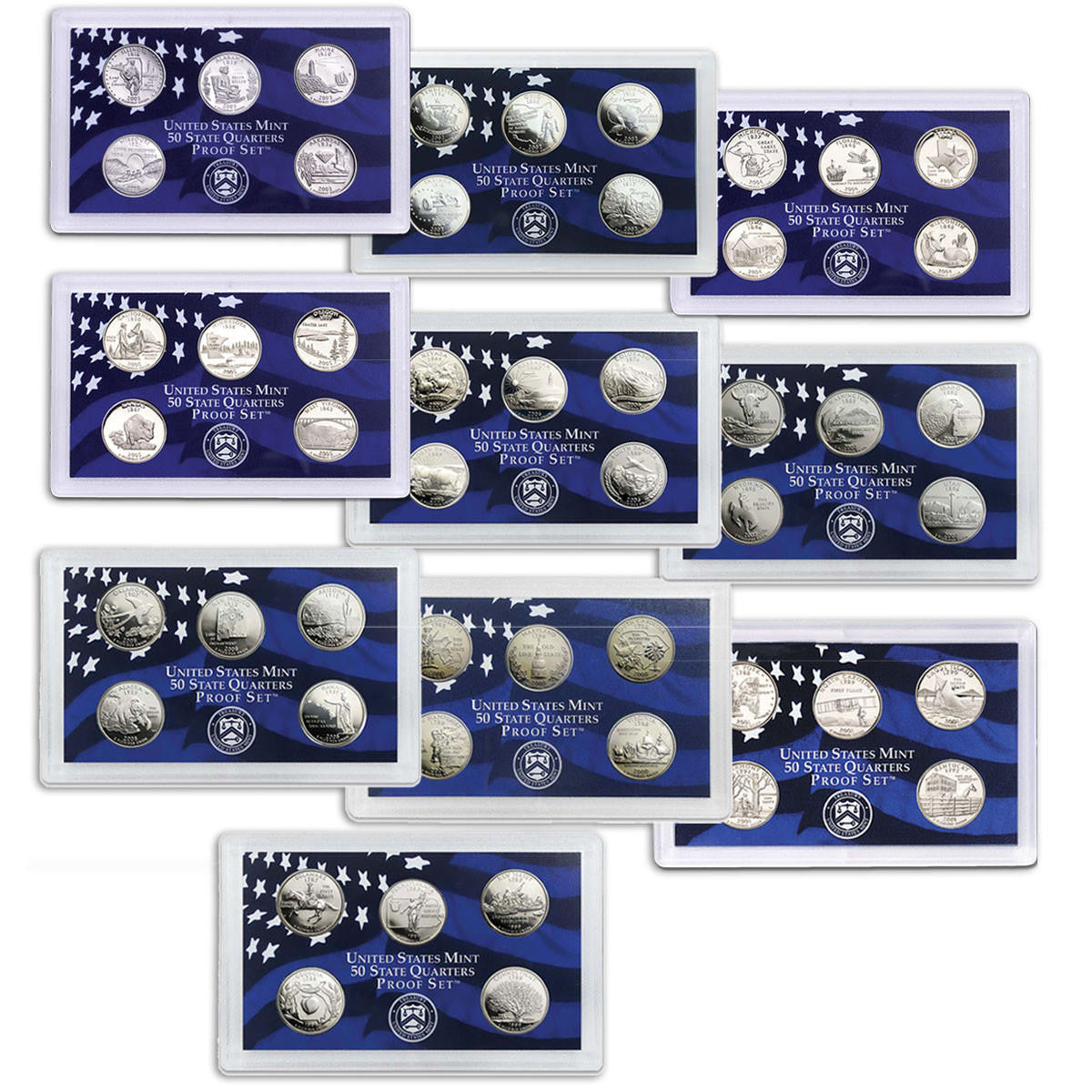1999-2008 State Quarter Proof Collection - CoinsTV