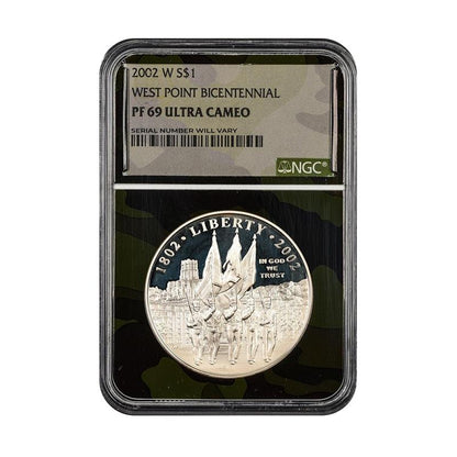 2002 West Point Dollar - Limited Cameo Edition - NGC PF69 UCAM - CoinsTV