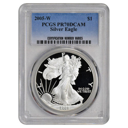 2005-W Silver Eagle - PCGS PR70DCAM