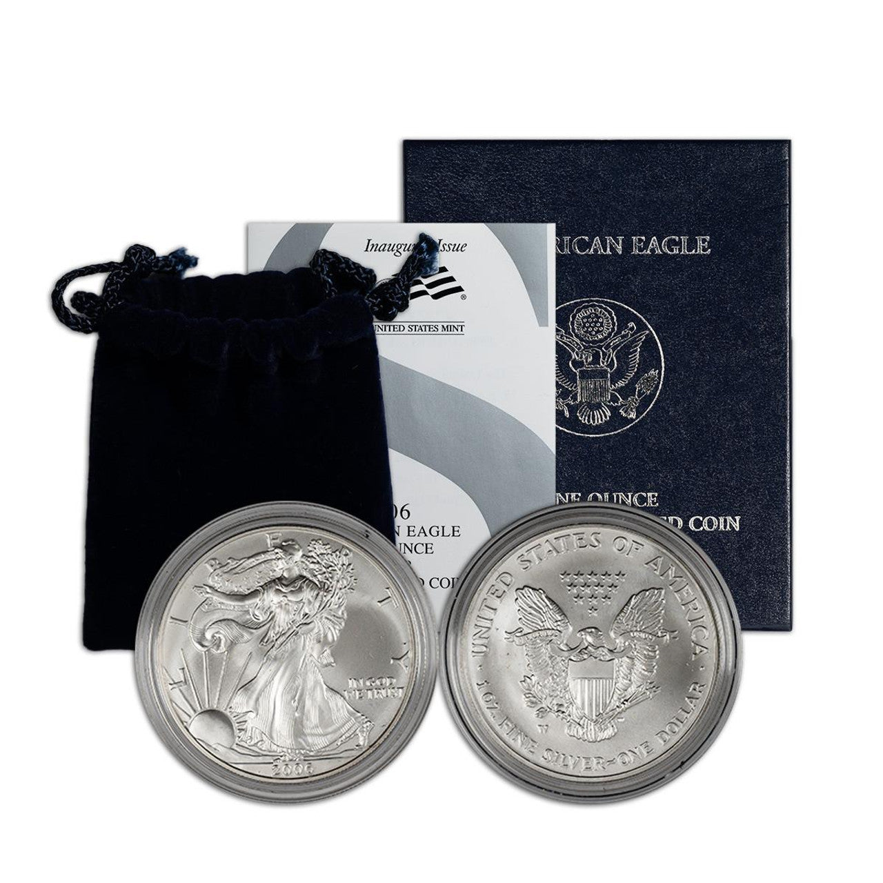 2006 Silver Eagle - West Point Burnished - Original Government Packaging (OGP)