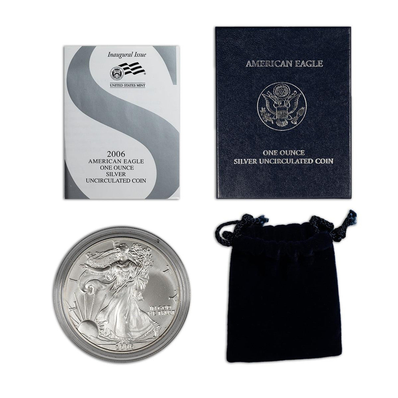 2006 Silver Eagle - West Point Burnished - Original Government Packaging (OGP)