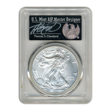 2017(P) Silver Eagle - First Day of Issue - PCGS MS70 Cleveland Signature