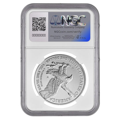 2021 (2022) Burnished Silver Eagle - NGC MS70 (2022 US Mint D.C. Releases)