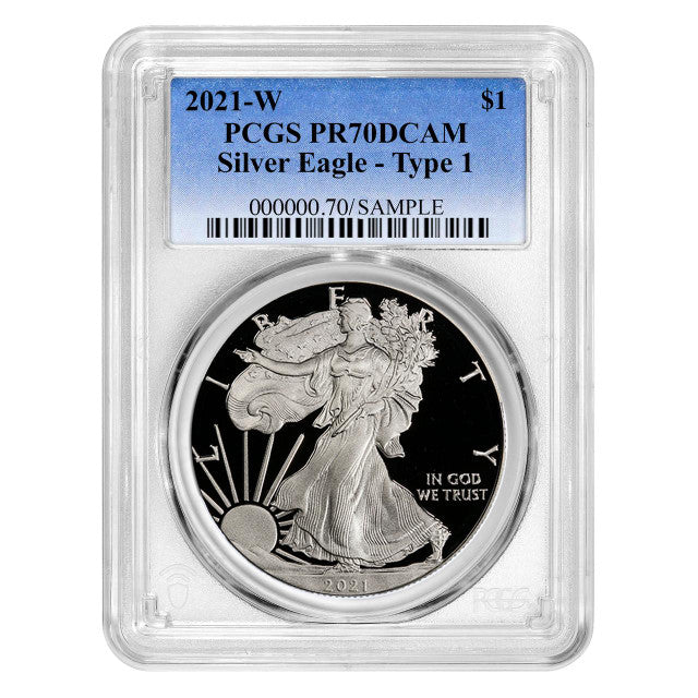 2021-W Silver Eagle - Type 1 - PCGS PR70DCAM