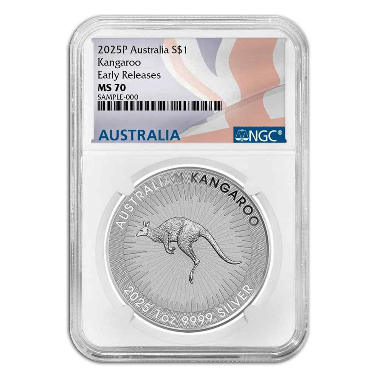 2025P Australia Silver Kangaroo 1 oz Silver - NGC MS70 Early Releases - CoinsTV