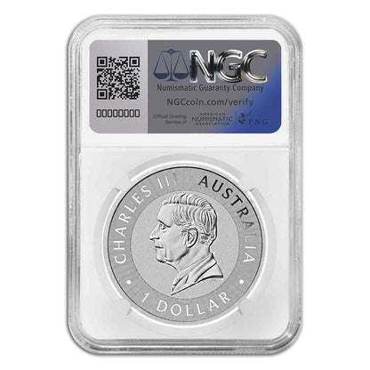 2025P Australia Silver Kangaroo 1 oz Silver - NGC MS70 Early Releases - CoinsTV